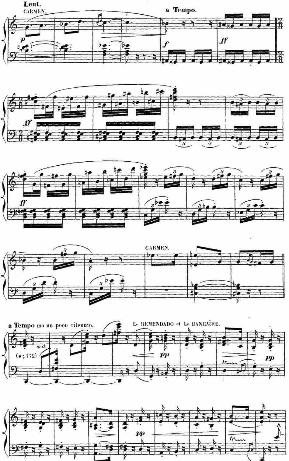 Carmen for Solo Piano（卡门全剧钢琴独奏版）（No.15） 钢琴乐谱_第7张