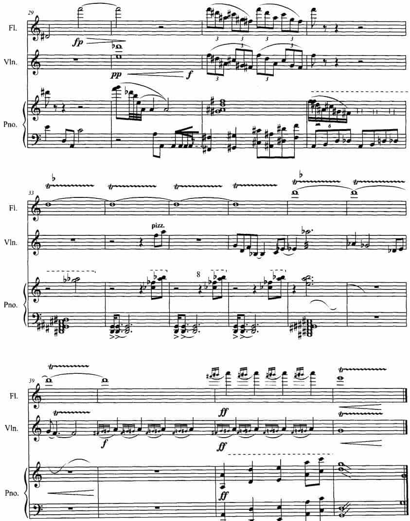 长笛与小提琴组曲：（一）古墓（带钢琴伴奏） 长笛乐谱_第3张