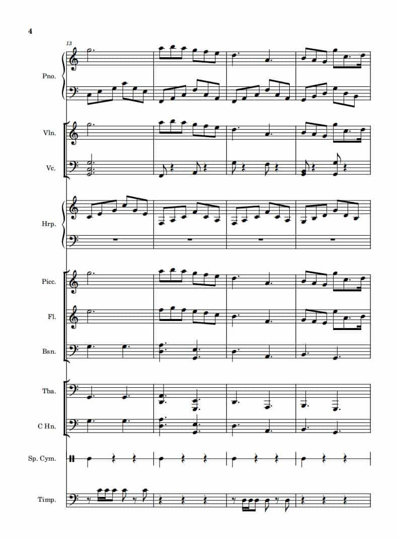 我和我的祖国（钢琴协奏曲） 钢琴乐谱_第4张