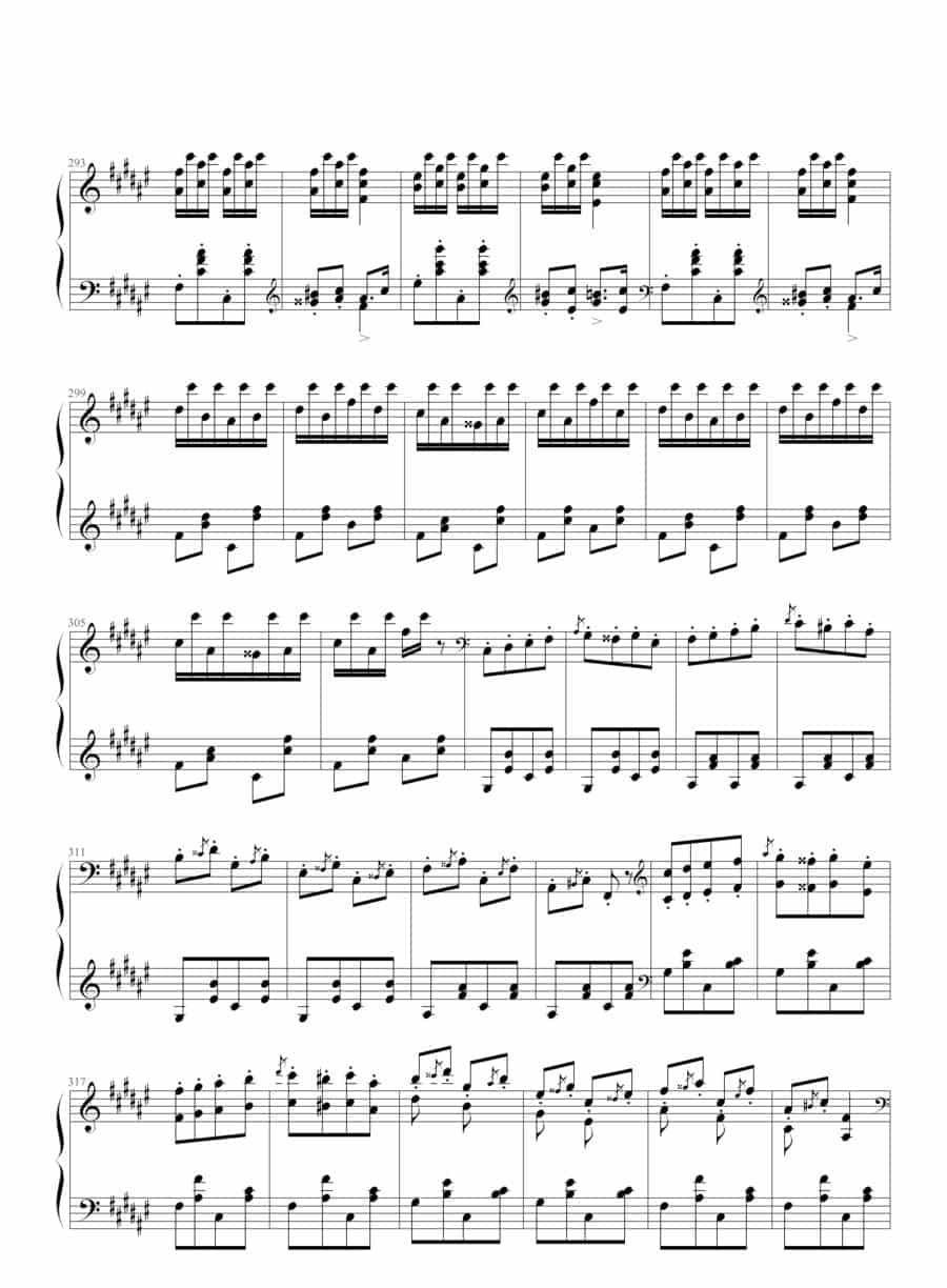 匈牙利狂想曲第二号 钢琴乐谱_第12张