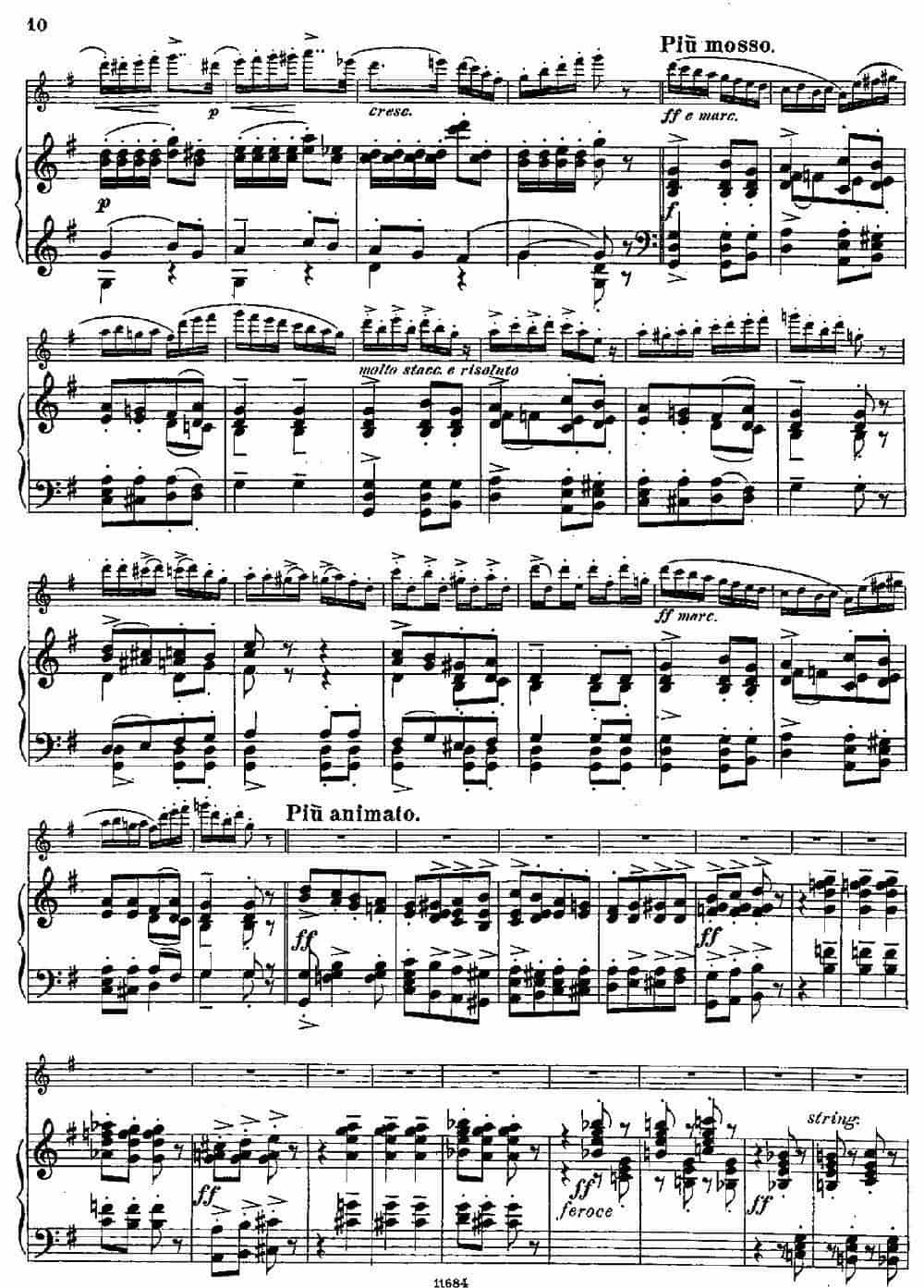 Introduction et Caprice（Op.58）（长笛+钢琴伴奏） 长笛乐谱_第8张