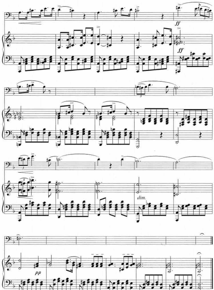 小夜曲（长号+钢琴伴奏） 铜管乐器谱_第4张