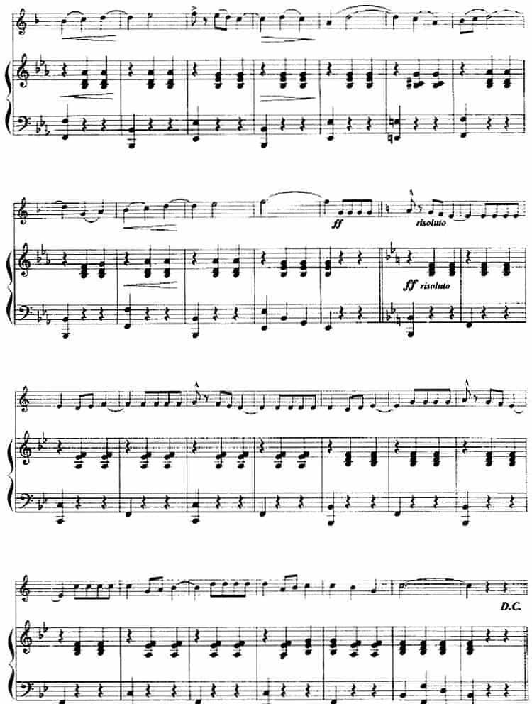 西班牙圆舞曲（小号+钢琴伴奏） 铜管乐器谱_第3张