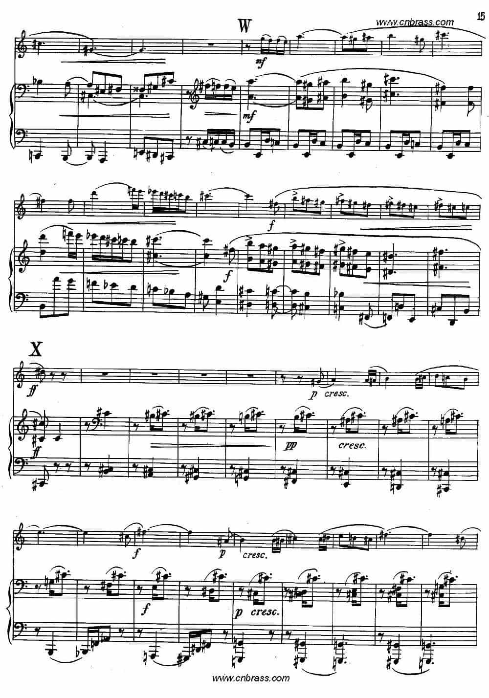 亨德米斯-奏鸣曲（圆号+钢琴） 铜管乐器谱_第14张