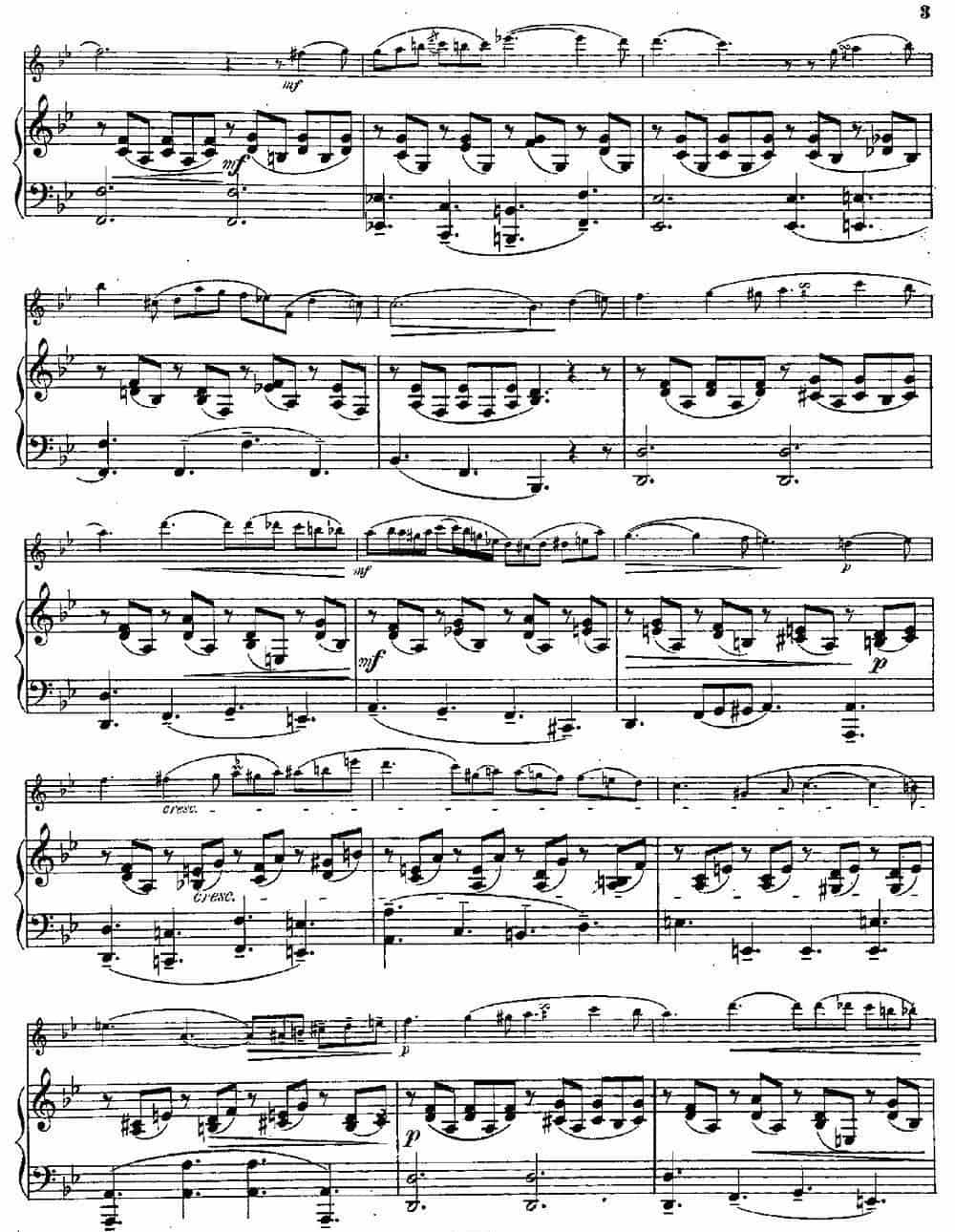 Notturno（Op.55 No.3）（长笛+钢琴伴奏） 长笛乐谱_第2张