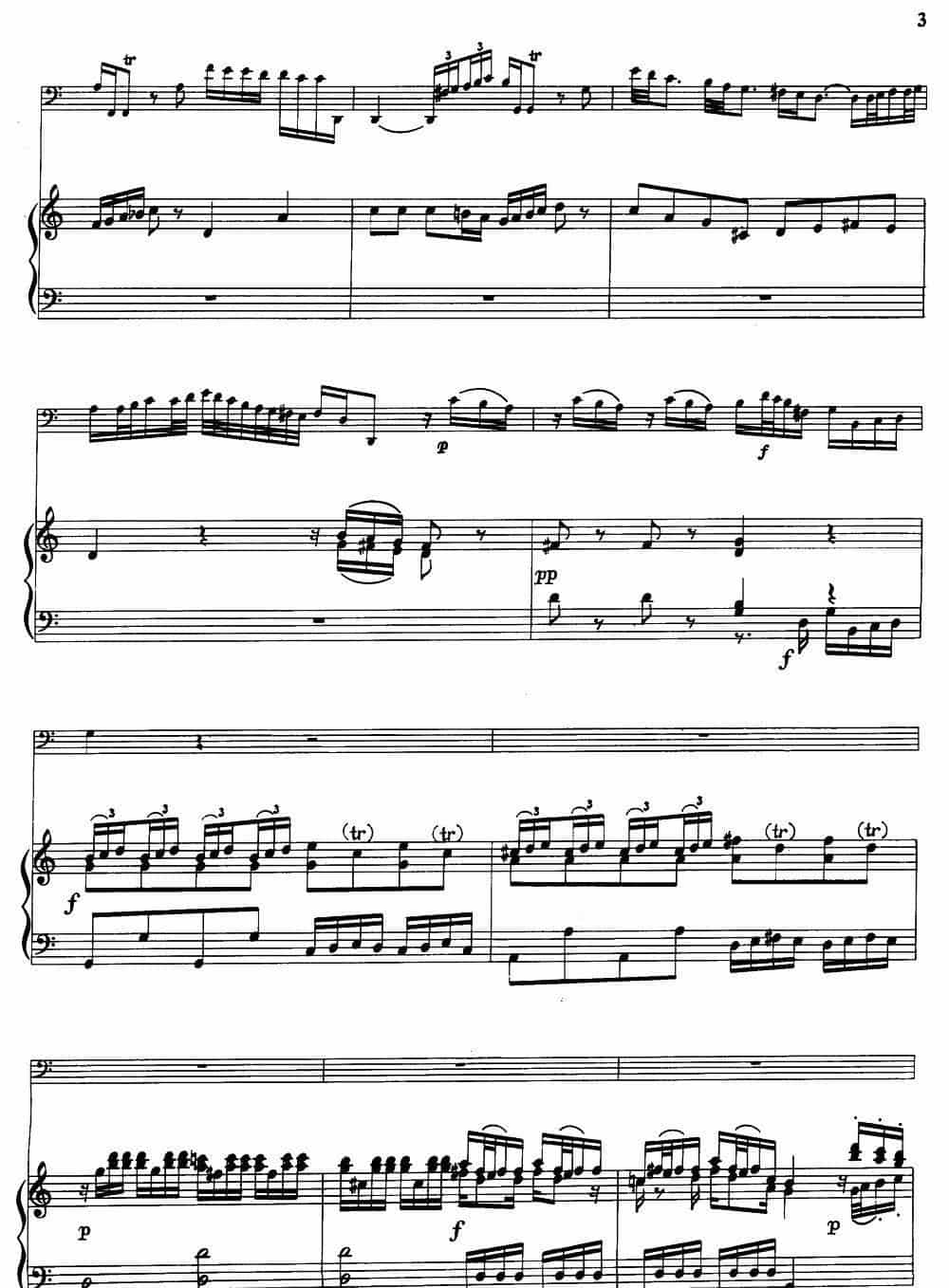 C大调协奏曲（大管+钢琴伴奏） 铜管乐器谱_第3张