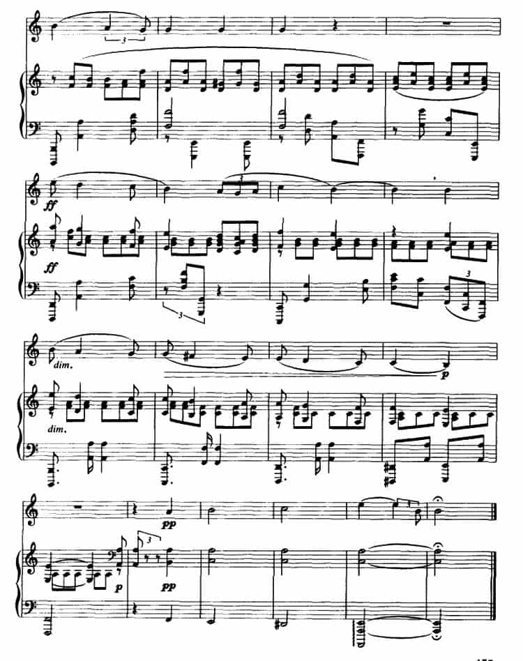 浪漫曲（圆号+钢琴伴奏） 铜管乐器谱_第4张