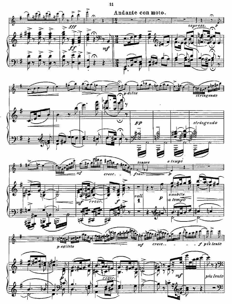 Fantaisies nationales. Op. 59, 4. （长笛+钢琴伴奏） 长笛乐谱_第9张