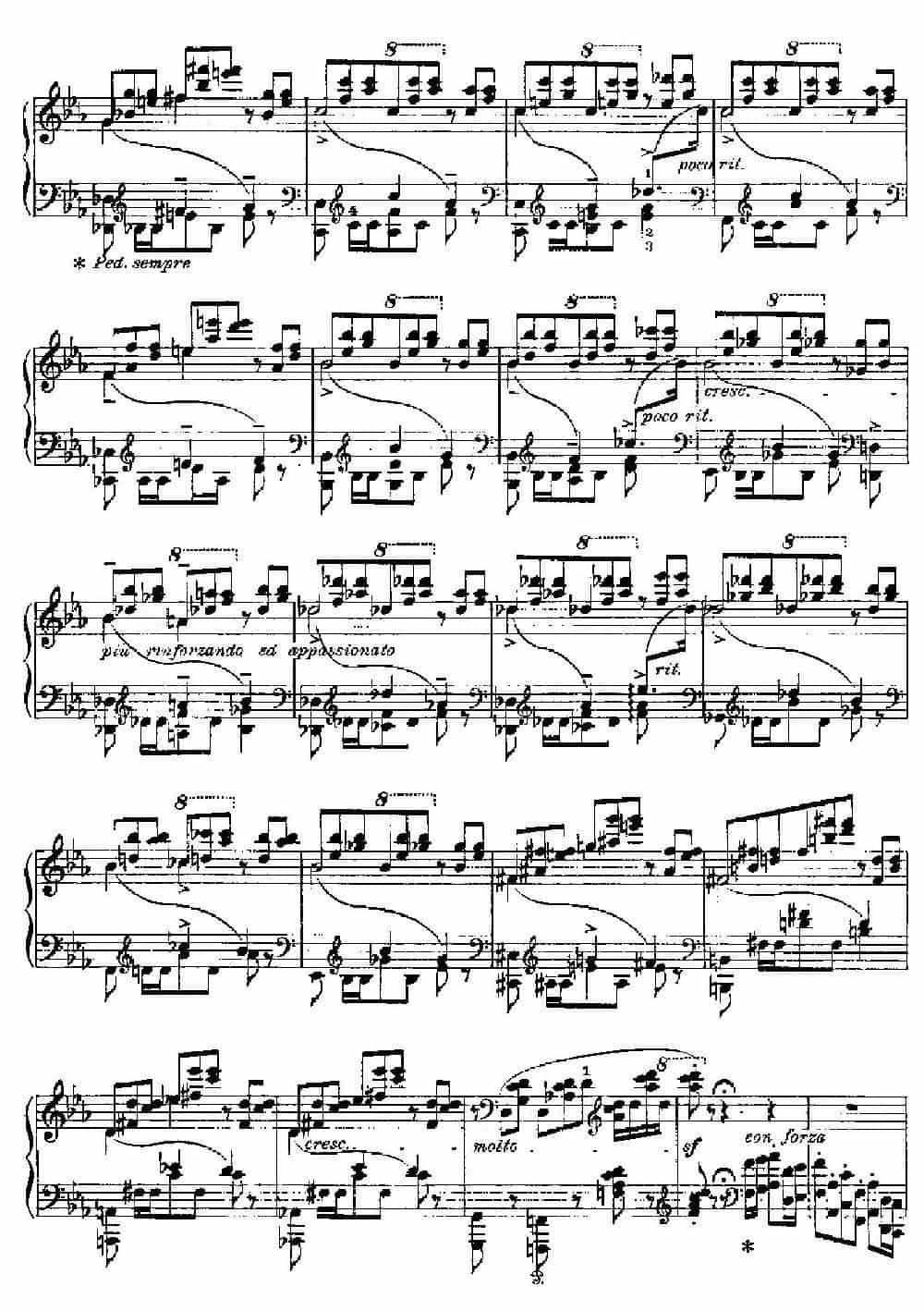 Two Polonaises S.223（2首波洛奈兹舞曲·c小调） 钢琴乐谱_第7张