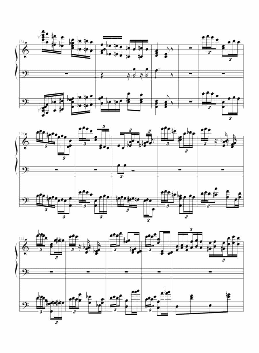 李斯特的帕格尼尼练习曲No. 6 钢琴乐谱_第9张