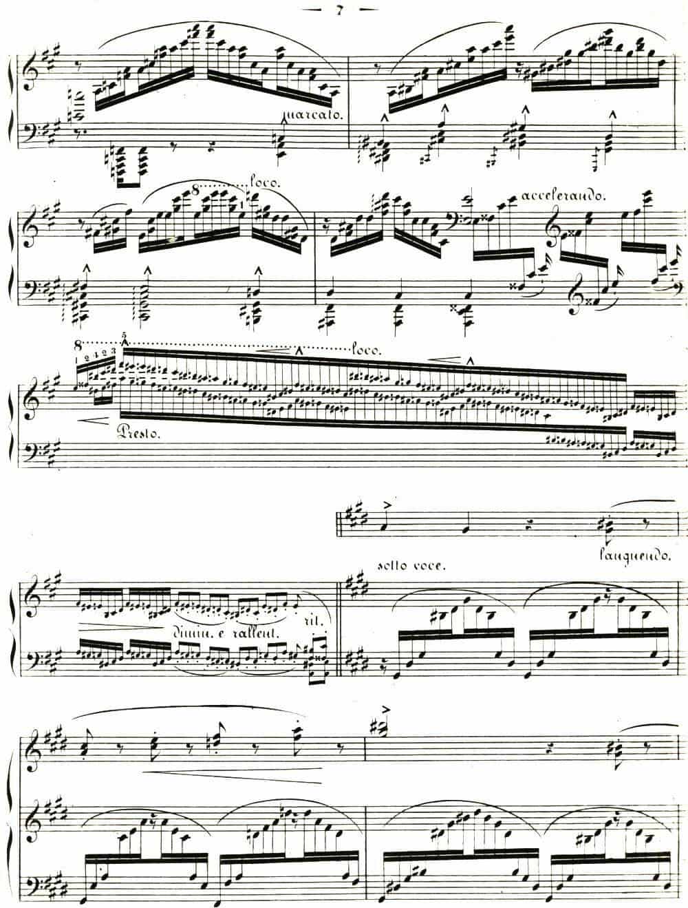 李斯特音乐会练习曲&nbsp;S144（3 叹息 降D大调 S144 Un sospiro Db major） 钢琴乐谱_第5张