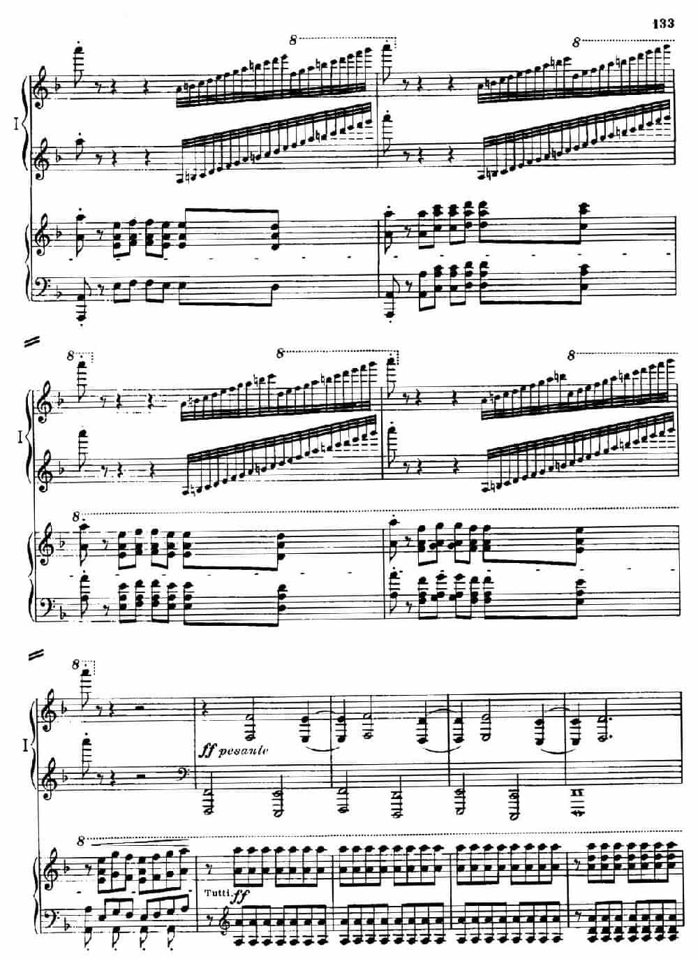 Danse Macabre.（双钢琴） 钢琴乐谱_第32张