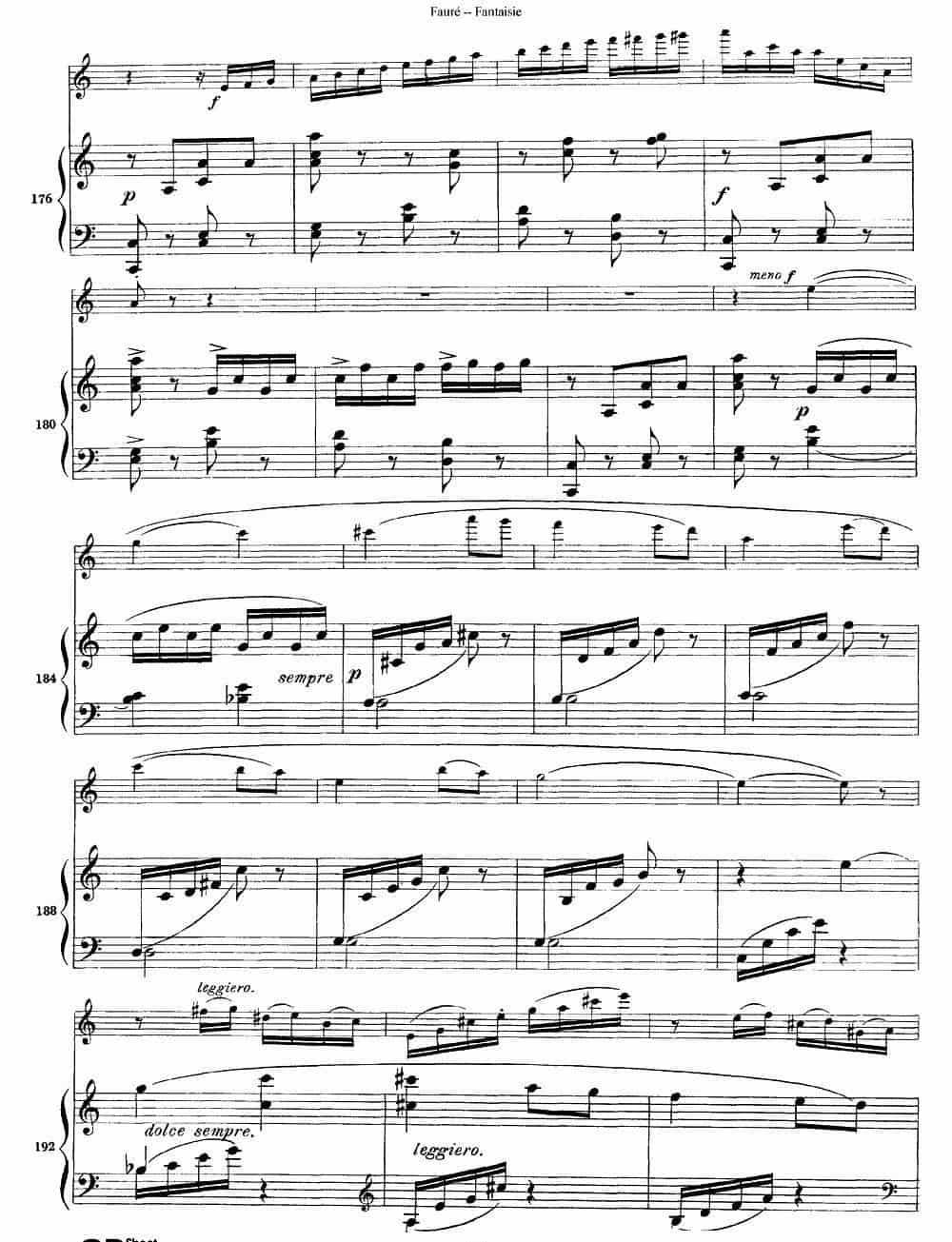 Fantaisie Op.79（幻想曲 作品79号）（长笛+钢琴伴奏） 长笛乐谱_第10张