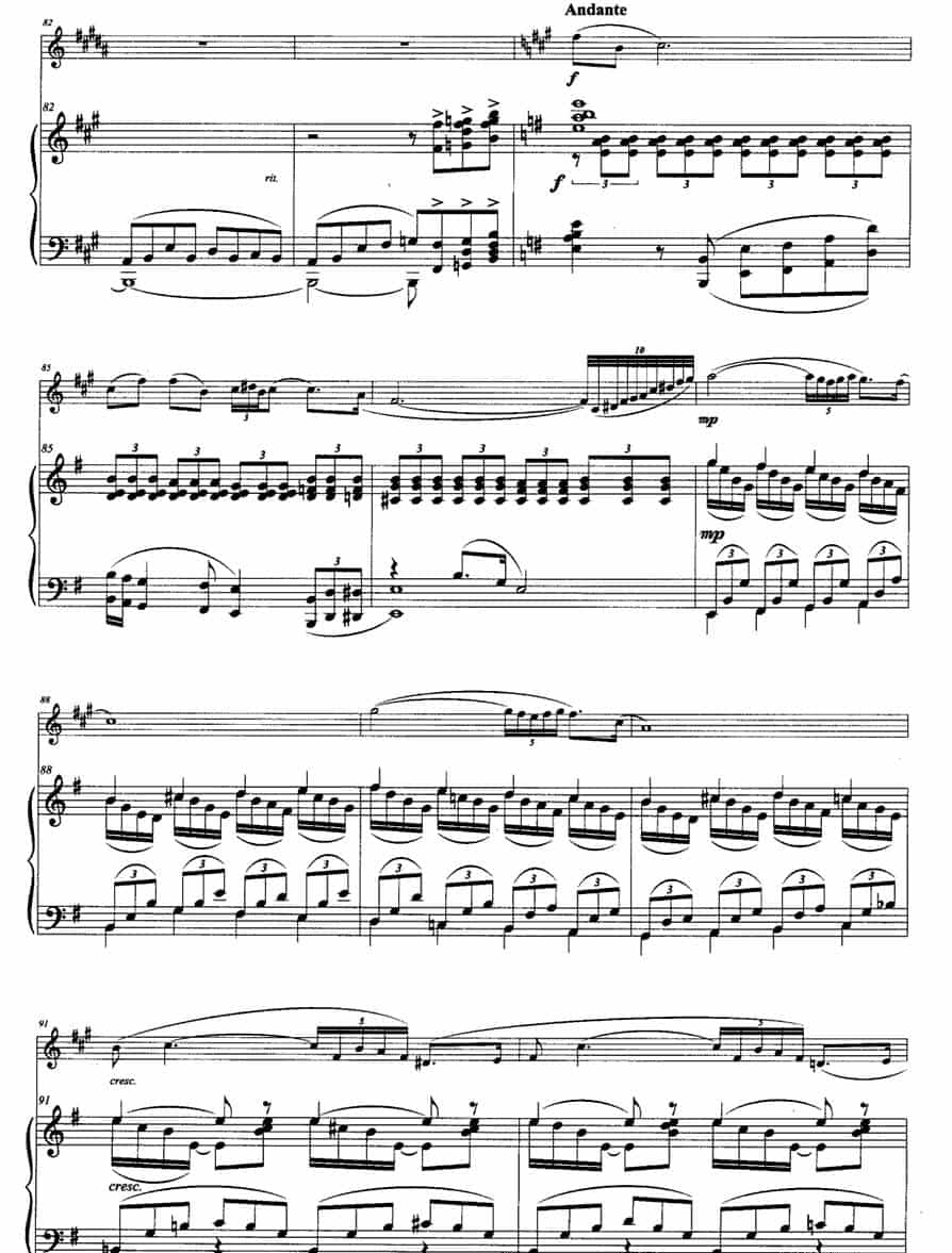 D小调奏鸣曲（小号+钢琴） 铜管乐器谱_第8张