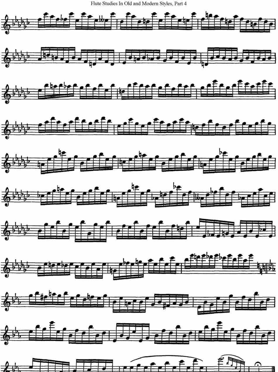 斯勒新老风格长笛练习重奏曲（第四部分）（NO.9） 长笛乐谱_第2张