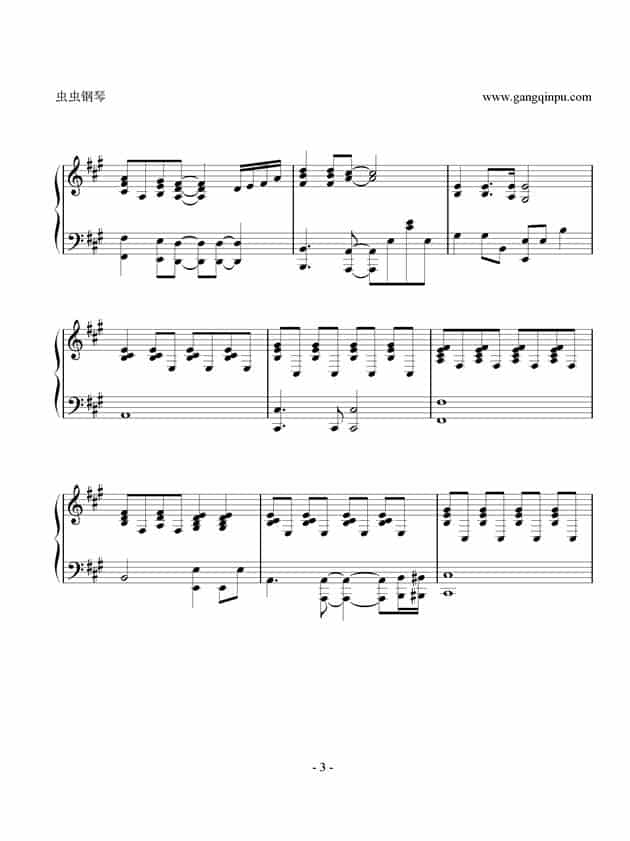 I love you（with ukulele） 钢琴乐谱_第3张