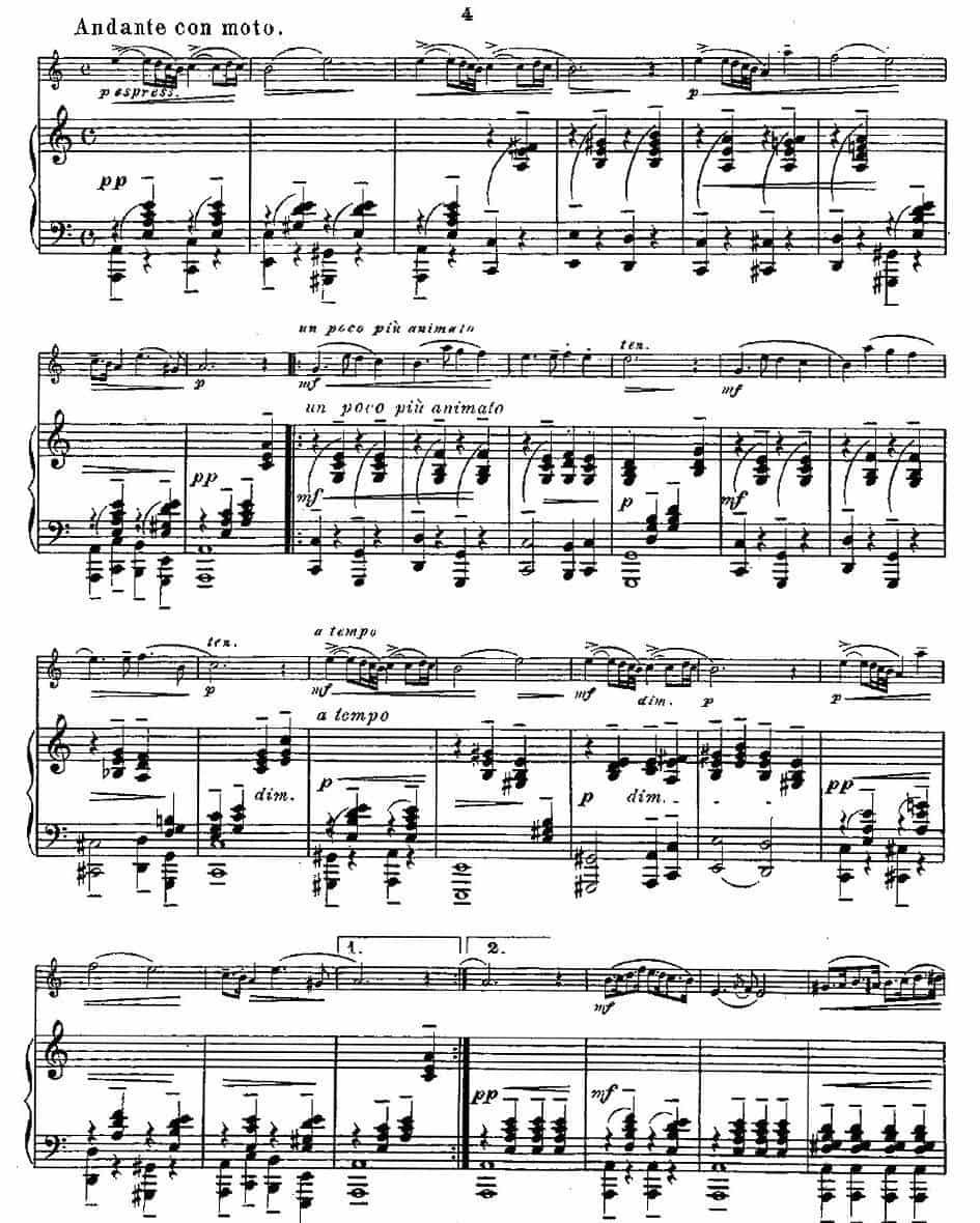 Fantaisies nationales. Op. 59, 6. （长笛+钢琴伴奏） 长笛乐谱_第3张