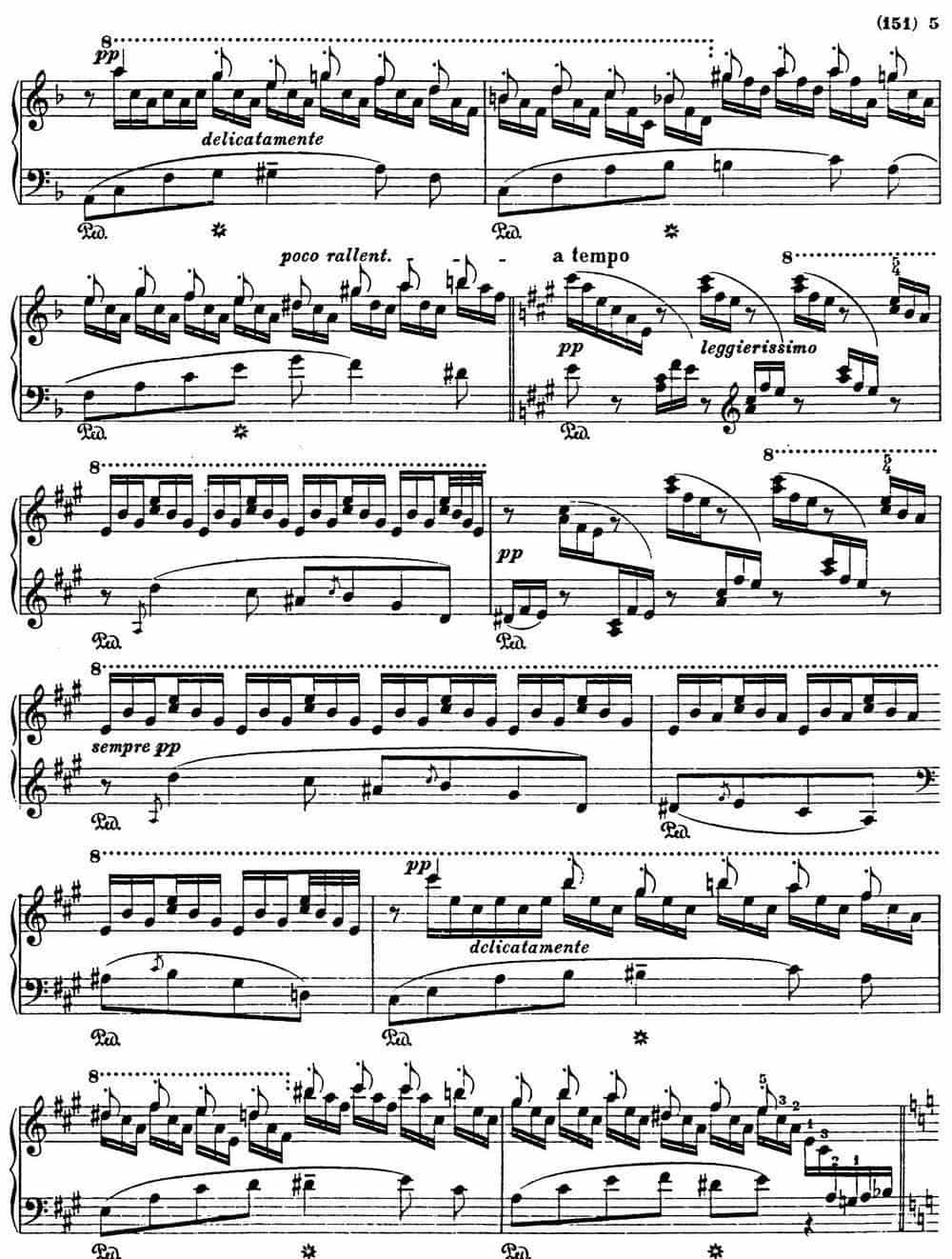 李斯特音乐会练习曲 S145（2 S145 侏儒舞 Gnomenreigen） 钢琴乐谱_第4张