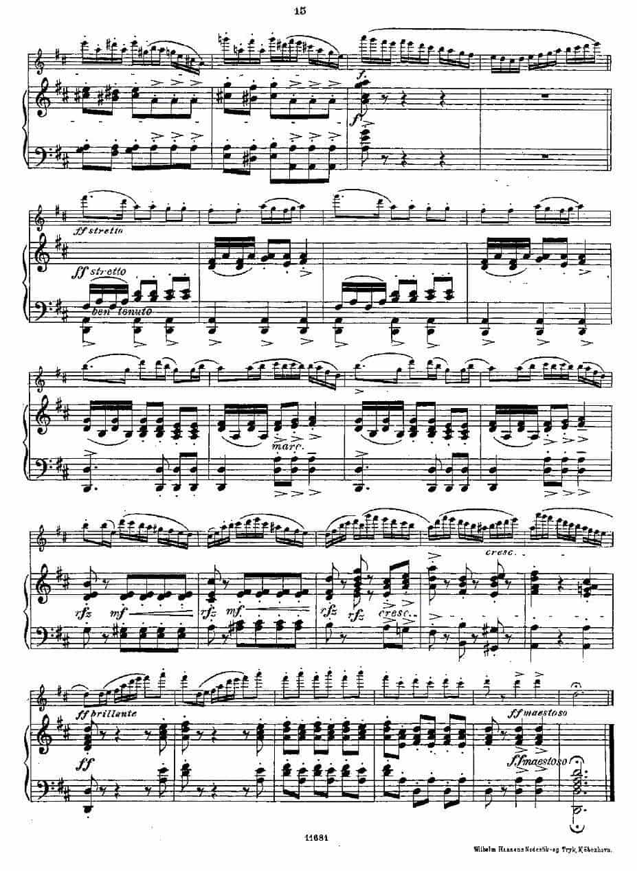 Fantaisies nationales. Op. 59, 4. （长笛+钢琴伴奏） 长笛乐谱_第13张