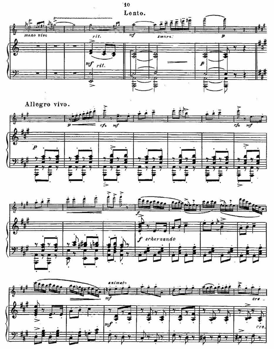 Fantaisies nationales. Op. 59, 6. （长笛+钢琴伴奏） 长笛乐谱_第9张
