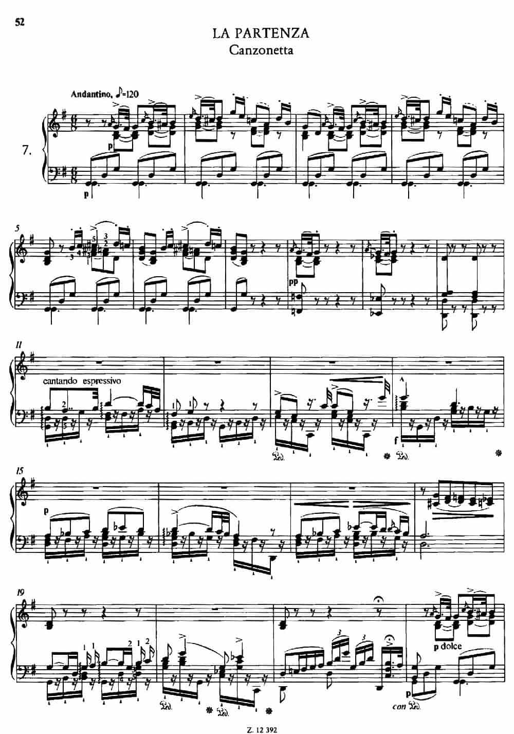 Soirées Musicales S.424（《音乐晚会（全12首）》第7首） 钢琴乐谱_第1张