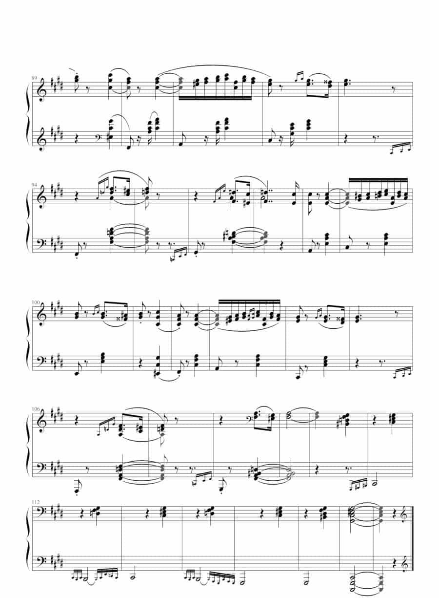 匈牙利狂想曲第二号 钢琴乐谱_第5张