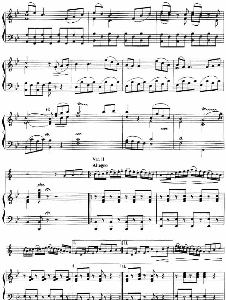 主题变奏曲（小号+钢琴伴奏） 铜管乐器谱_第5张