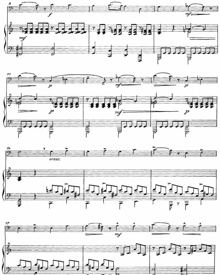 根据朱塞佩·孔科涅作品改编的四首旋律练习曲（长号+钢琴伴奏） 铜管乐器谱_第3张