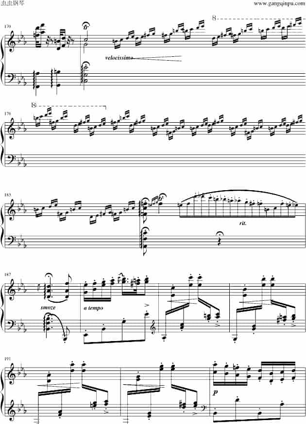 匈牙利狂想曲第9号 钢琴乐谱_第13张