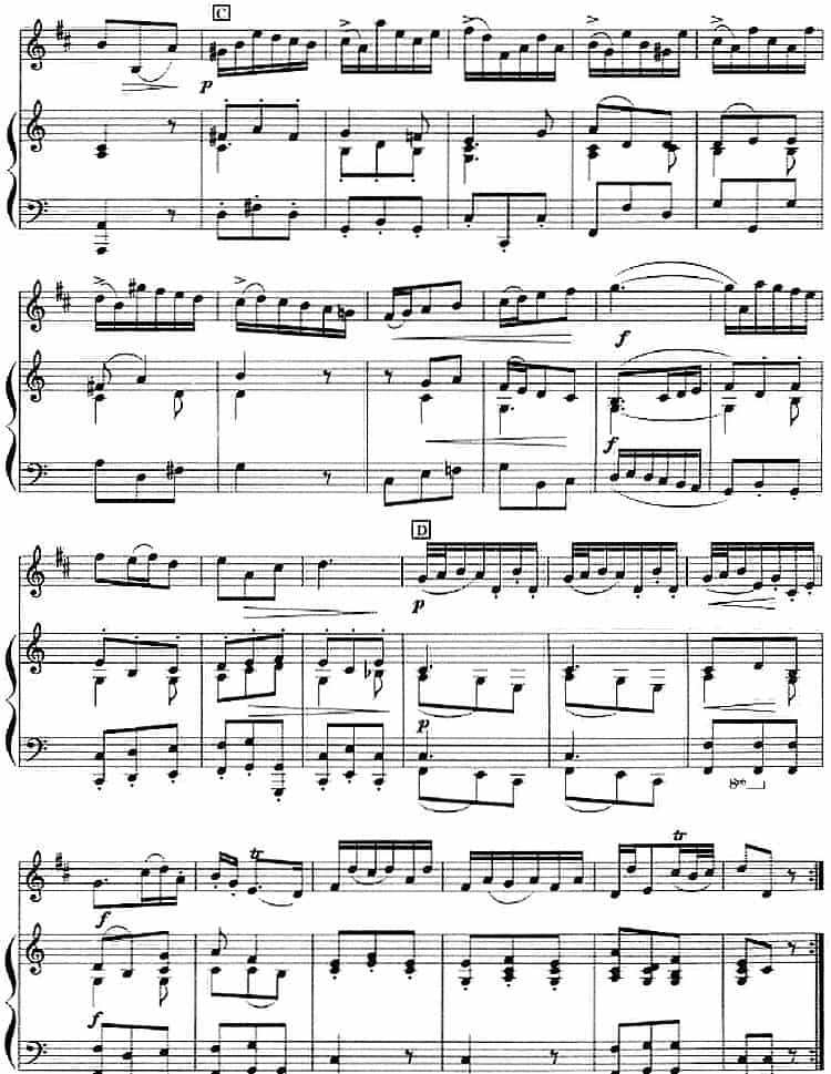 奏鸣曲第六首（小号+钢琴伴奏） 铜管乐器谱_第8张