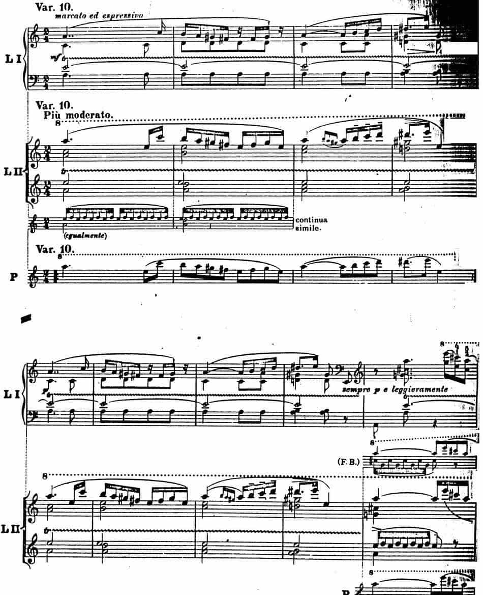 6首帕格尼尼大练习曲（Thema mit Variationen Etude Nr.6） 钢琴乐谱_第22张