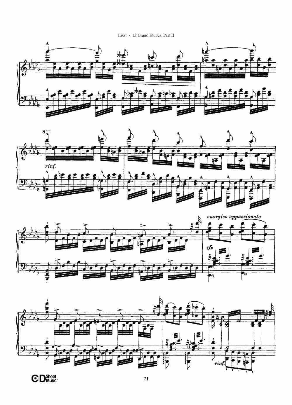 12 Grand Etudes S.137（12首华丽的练习曲·12） 钢琴乐谱_第10张