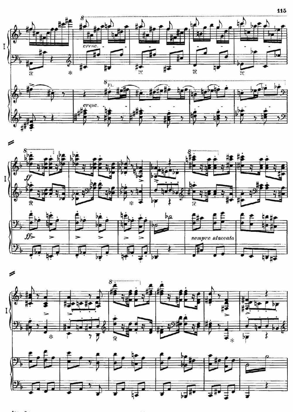 Danse Macabre.（双钢琴） 钢琴乐谱_第14张