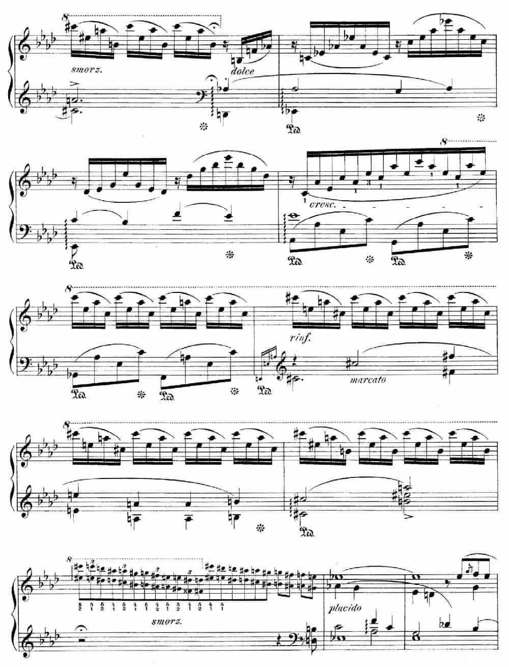 Notturnos S.541（3首夜曲“爱之梦”·1） 钢琴乐谱_第6张