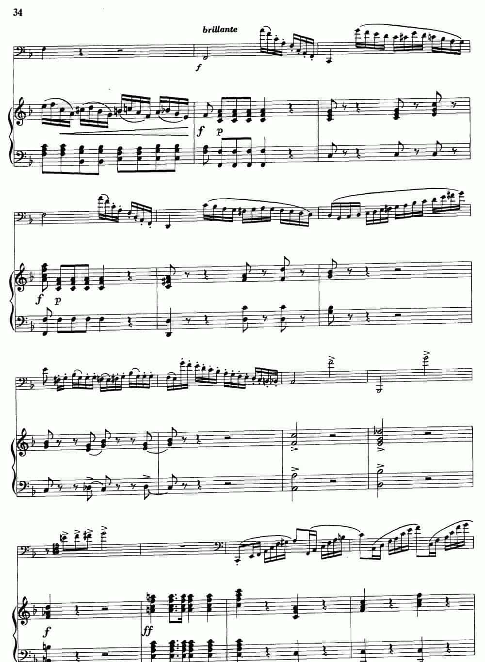 F大调协奏曲（大管+钢琴伴奏） 铜管乐器谱_第14张