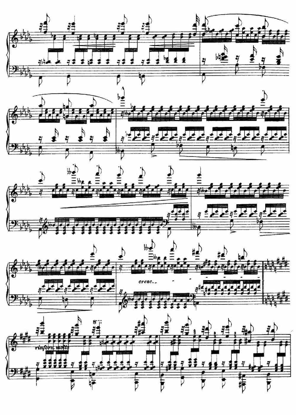 12 Etudes d'execution Transcendante S.139（12首超技练习曲·12） 钢琴乐谱_第3张