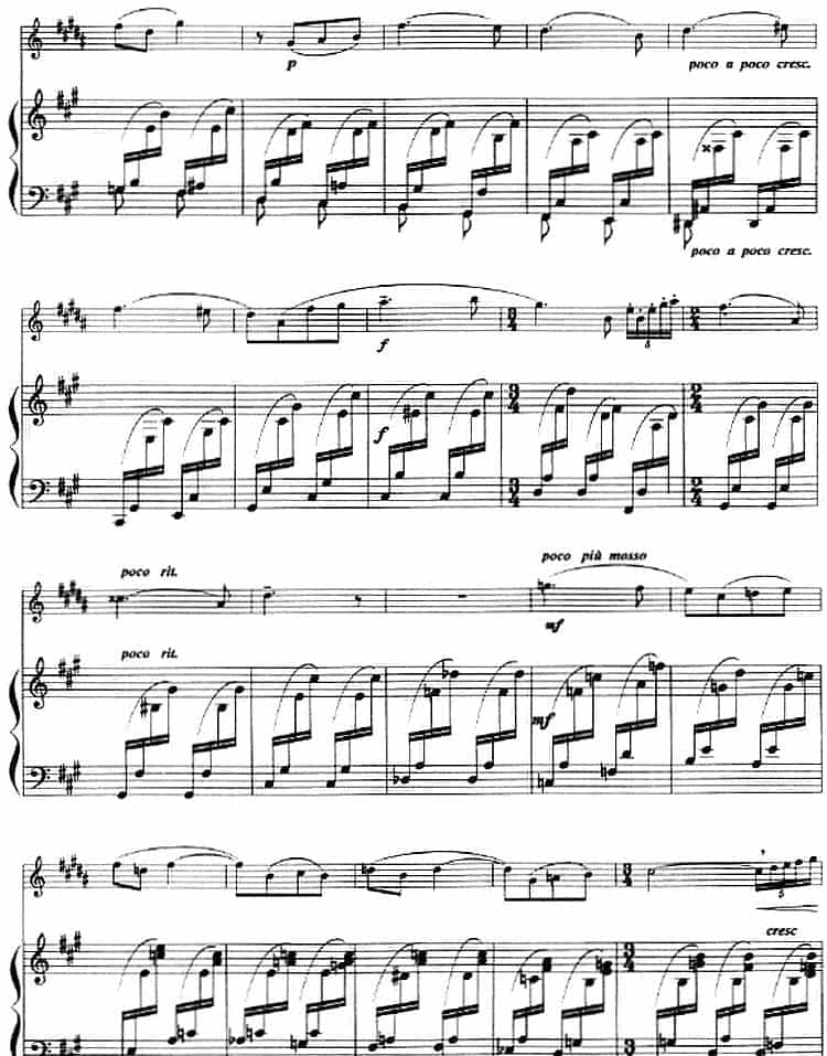 浪漫曲（小号+钢琴伴奏） 铜管乐器谱_第2张