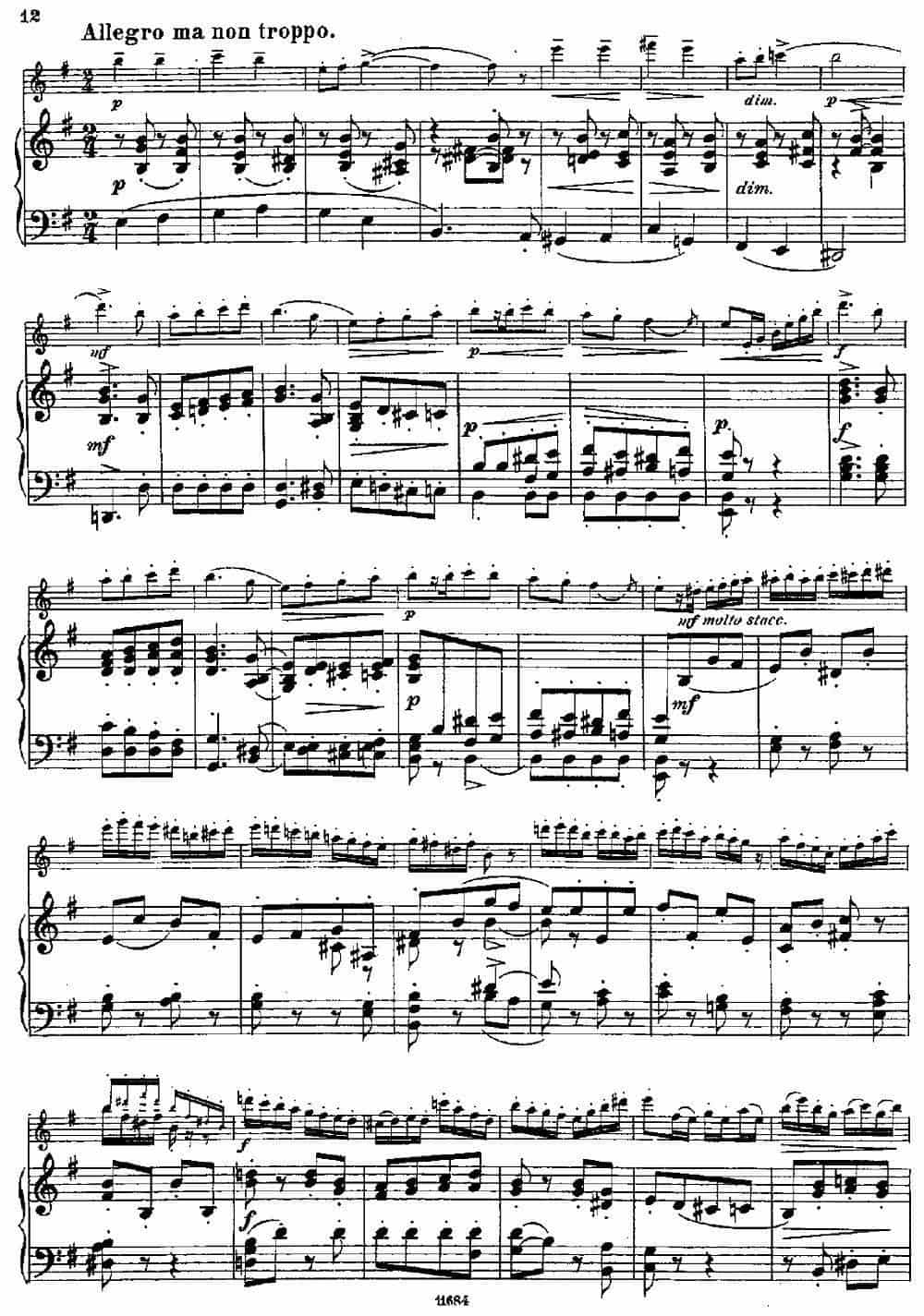 Introduction et Caprice（Op.58）（长笛+钢琴伴奏） 长笛乐谱_第10张