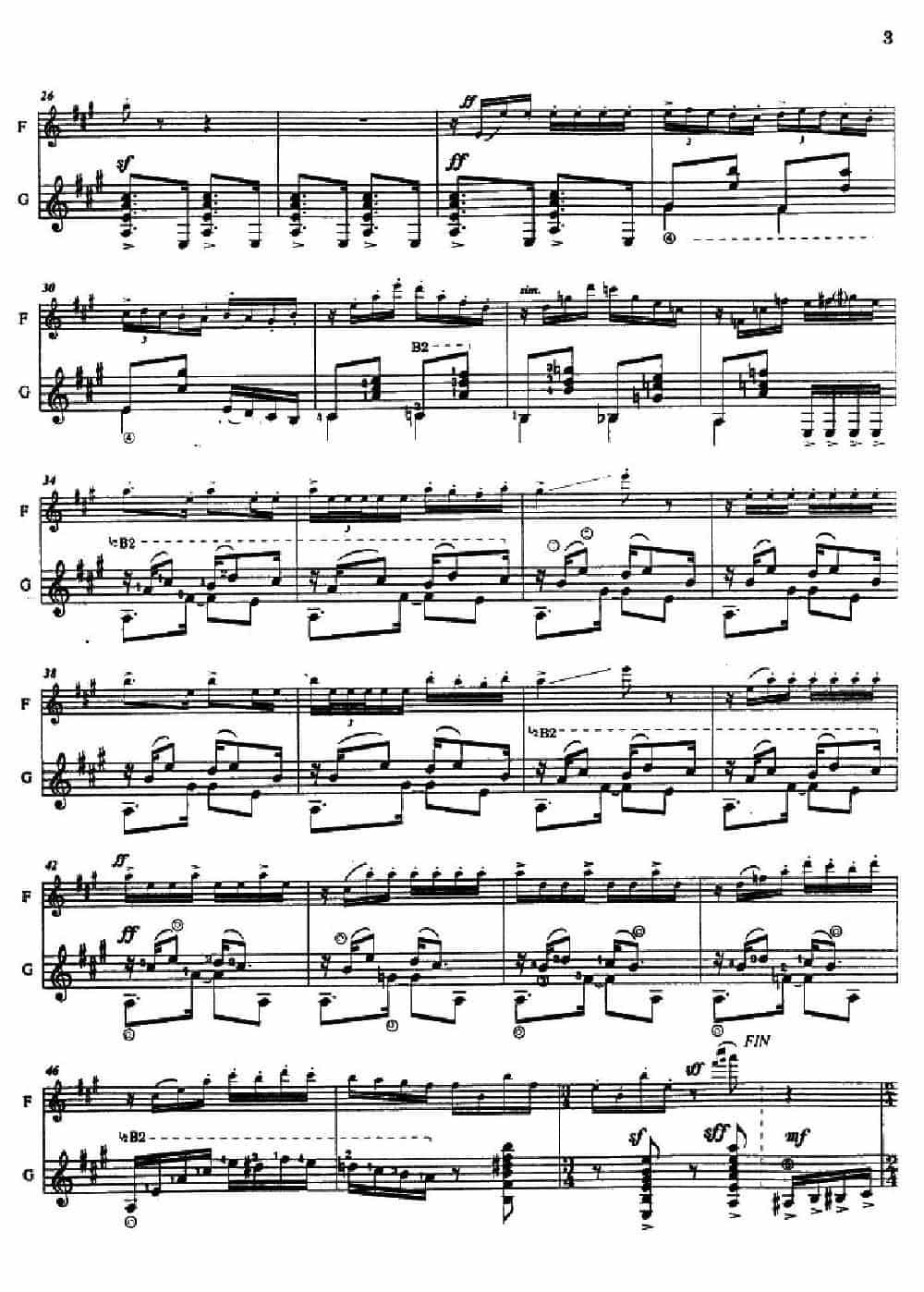 Histoire du Tango：1、Bordel 1900（长笛+吉他） 长笛乐谱_第2张
