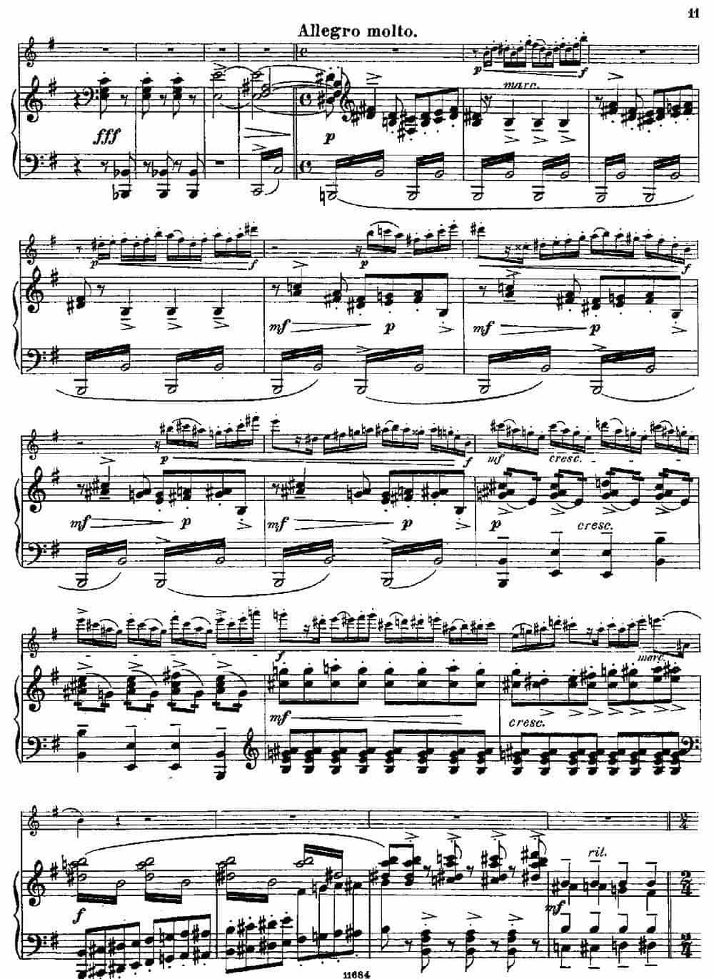Introduction et Caprice（Op.58）（长笛+钢琴伴奏） 长笛乐谱_第9张
