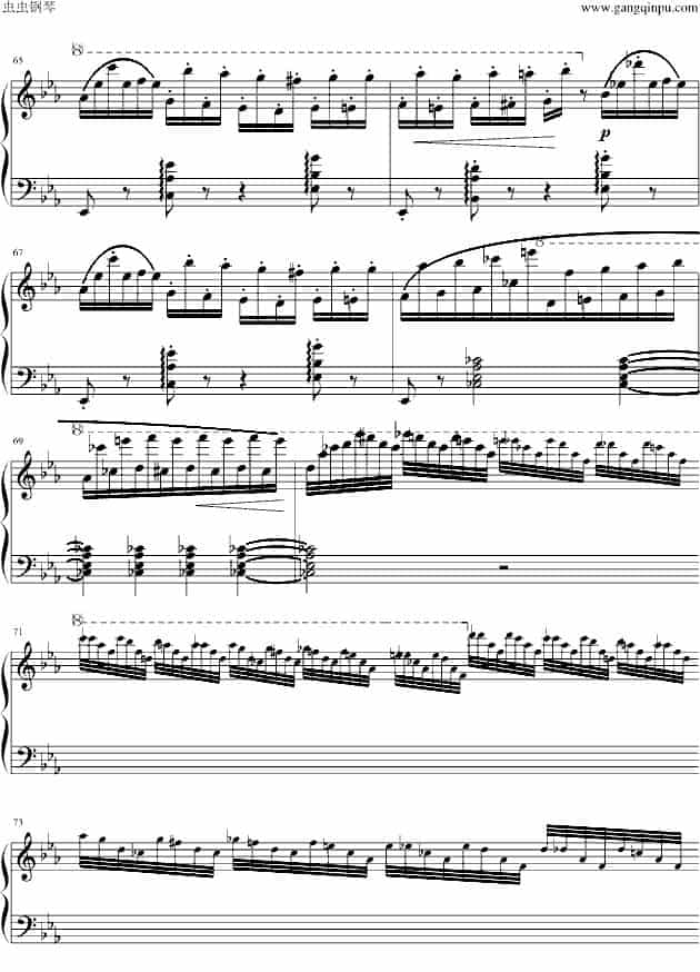 匈牙利狂想曲第9号 钢琴乐谱_第6张