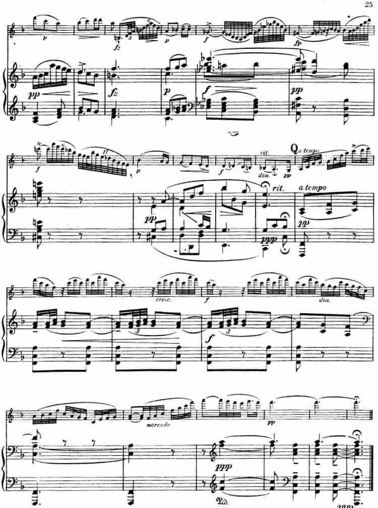 德沃夏克作品53号A小调协奏曲 （小提琴和钢琴） 钢琴乐谱_第23张