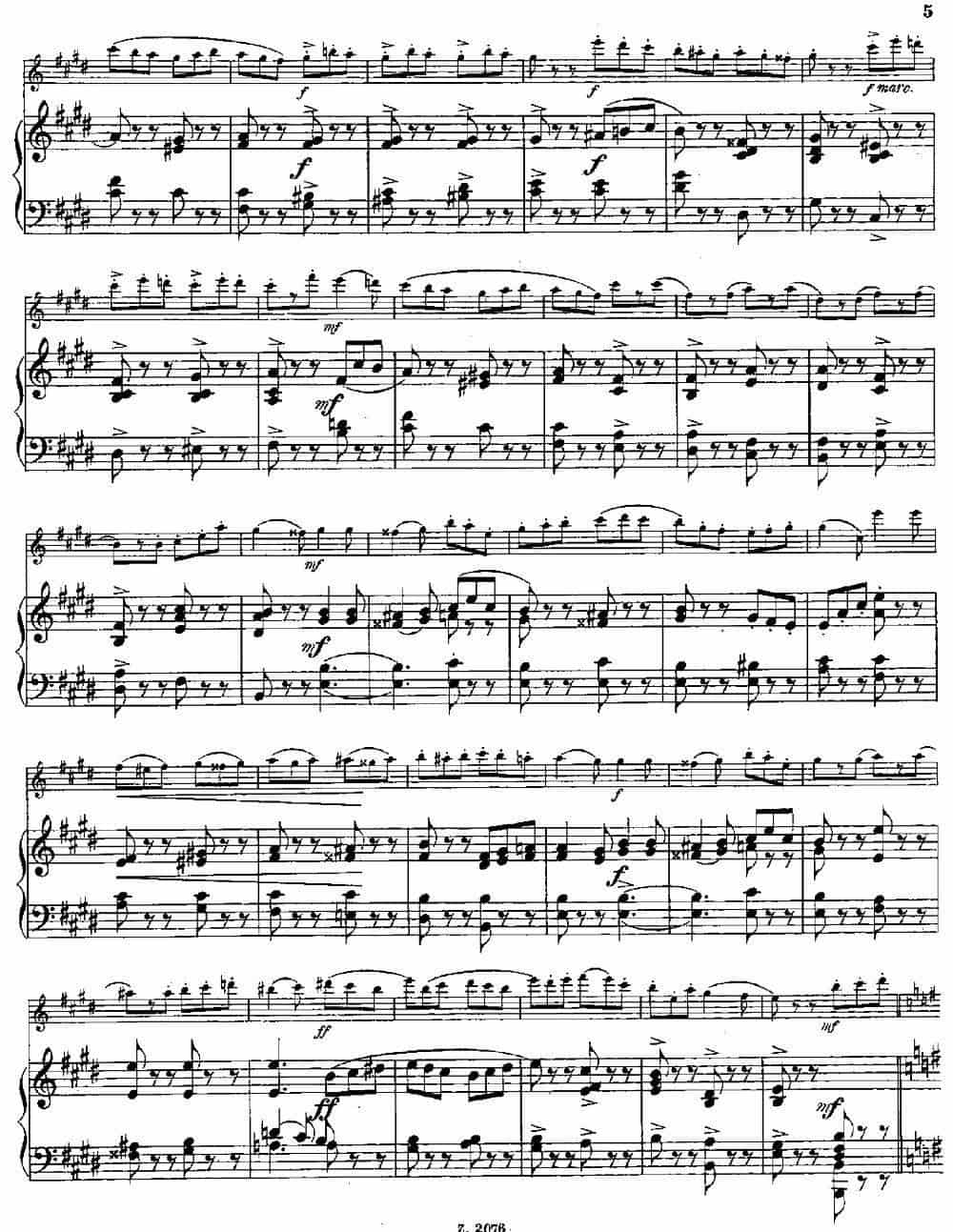 Tarantelle（Op.55 No.8）（长笛+钢琴伴奏） 长笛乐谱_第3张
