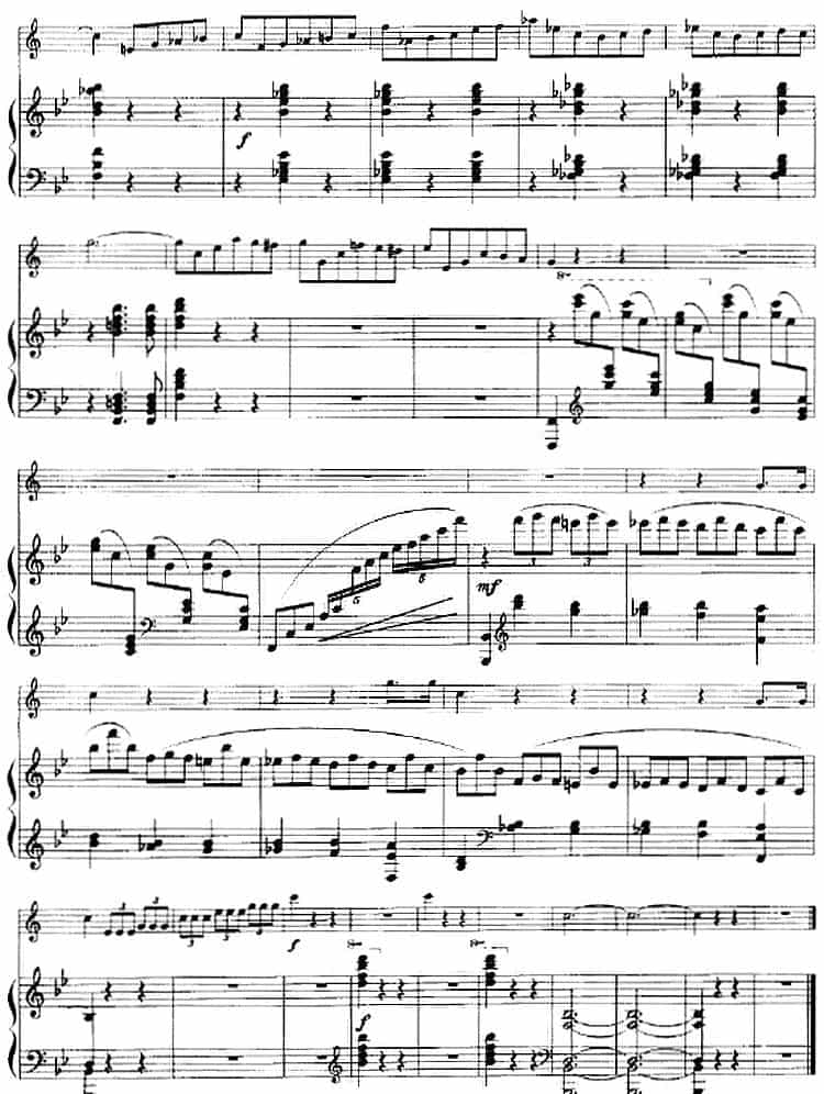 音乐会圆舞曲（小号+钢琴伴奏） 铜管乐器谱_第7张