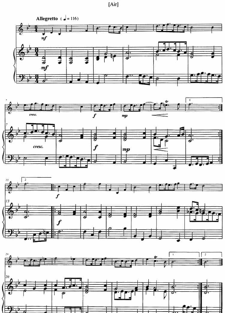 第二奏鸣曲（小号+钢琴伴奏） 铜管乐器谱_第3张