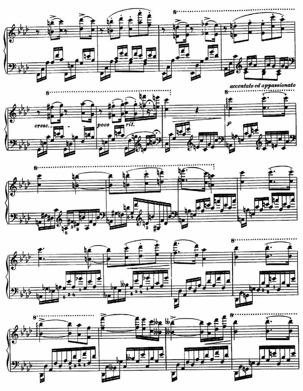 12 Etudes d'execution Transcendante S.139(12首超技练习曲·10) 钢琴乐谱_第7张