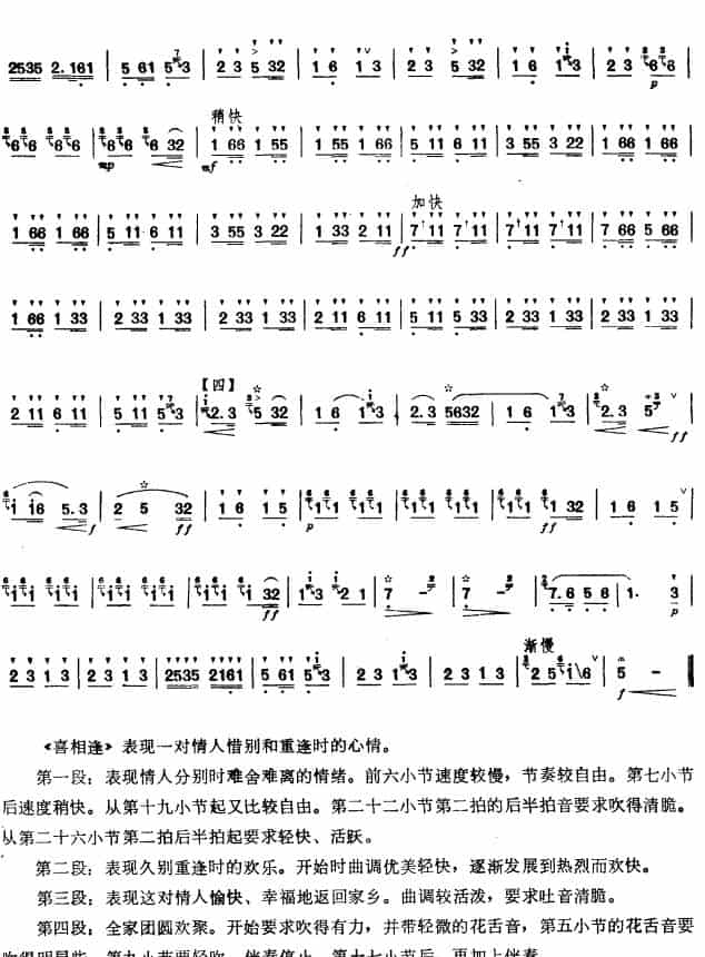 喜相逢 笛箫乐谱_第2张
