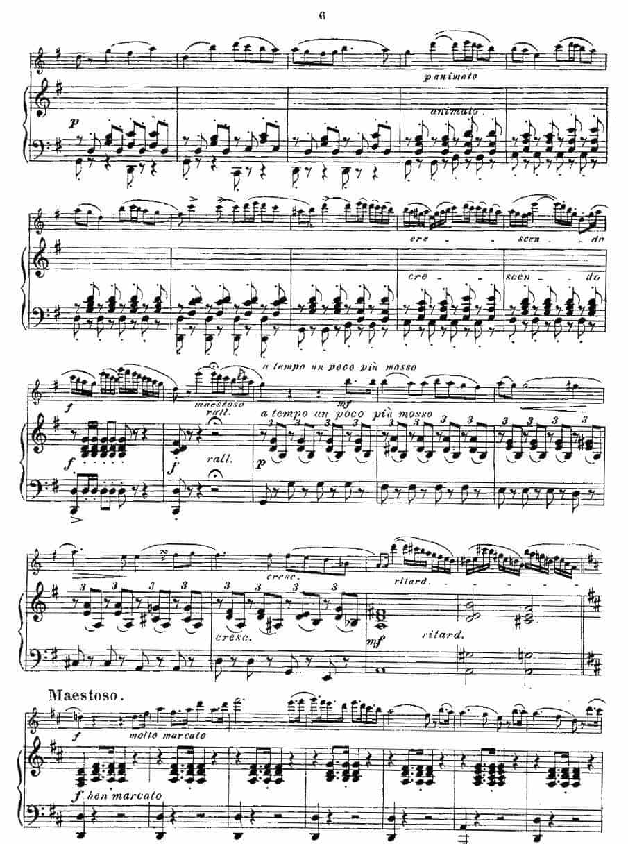 Opern-Transcriptionen.Op.45-2（长笛+钢琴伴奏） 长笛乐谱_第5张