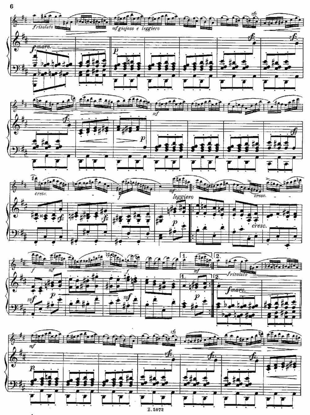 Die Mühle（Op.55 No.4）（长笛+钢琴伴奏） 长笛乐谱_第4张
