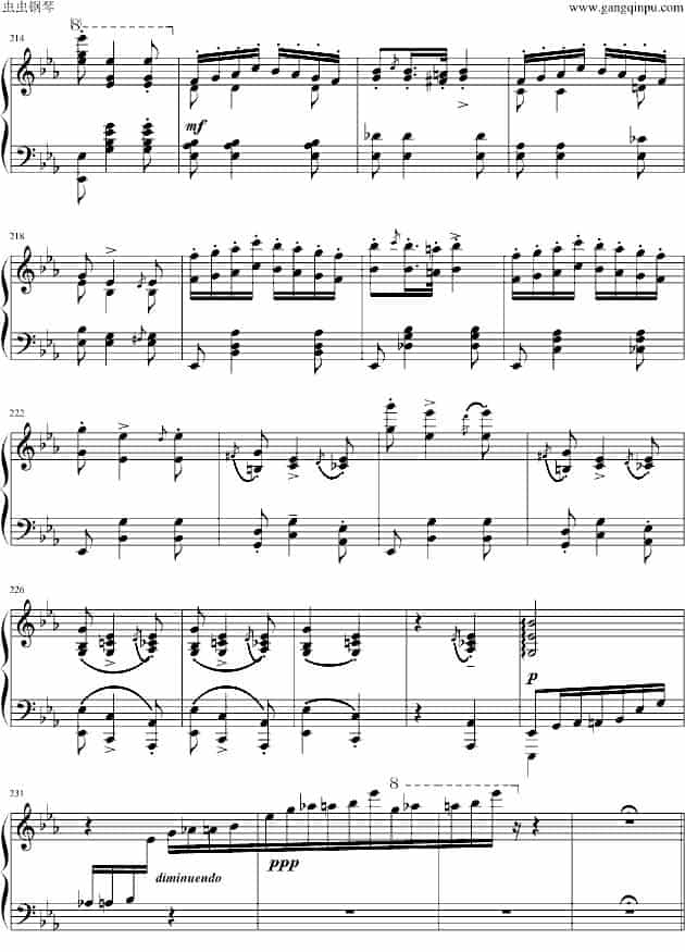 匈牙利狂想曲第9号 钢琴乐谱_第15张